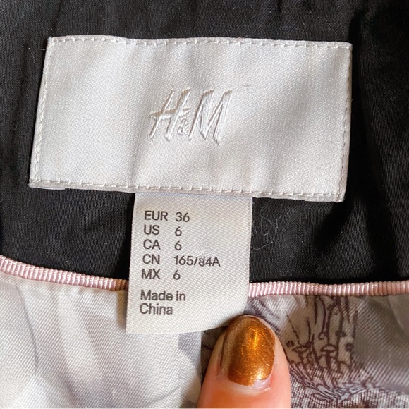 🖤 H&M BLACK CLASSIC SATIN COTTON BLEND BLAZER JACKET! - Picture 13 of 15